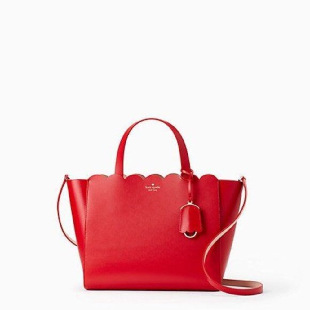NWT Kate Spade Red Leather Satchel Purse